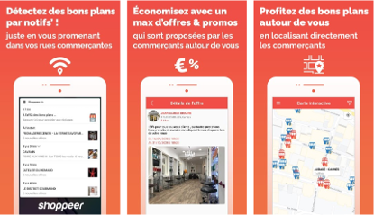 Capture d'écran de l'application Shooppeer