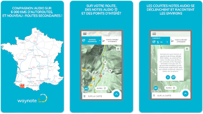 Capture d'écran de l'application Waynote